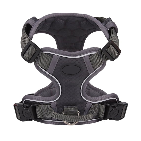 No Pull Escape Proof Dog Harness, Reflective Vest with Handle for Large Dogs