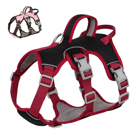 No Pull Pet Dog Harness Soft Breathable Padded & Reflective Escape Proof Puppy Vest