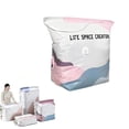 thumbnail image 1 of No-Pump 3d Vacuum Storage Bags for Travel,Essentials,Stuffed Animal Storage,Press & Seal Reusable Space Saver Bags, Air Tight Compression Storage Bags for Clothes, Comforters, Blankets, Bedding, 1 of 8