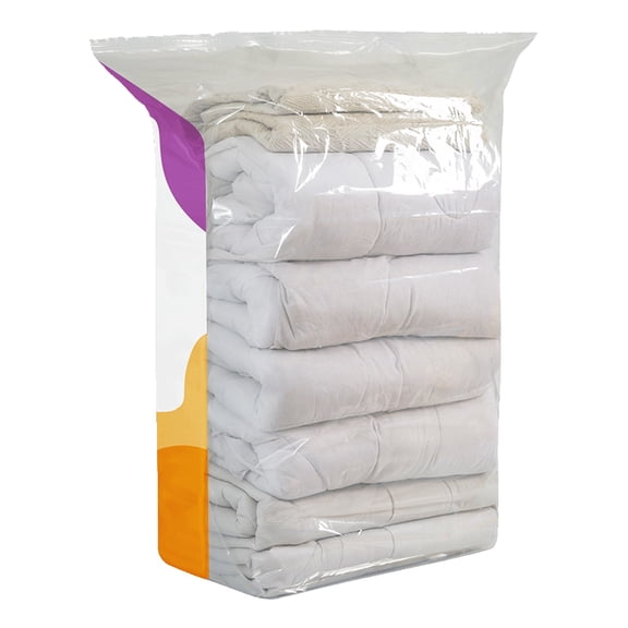 No-Pump Vacuum Storage Bags, 1PCS Vacuum Storage Bag, Pump-Free Large Capacity Vacuum Storage Bags, Large Vacuum Compression Bags without a Pump for Clothes Bedding Comforters Off-Season Gear