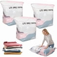 thumbnail image 1 of No-Pump Vacuum Storage Bags, 2026 New Cube Compression Space Saver Bags, Upgrade Large Storage Compression Bags No-Pump 3D Vacuum Storage Bags for Clothes, Comforters, Blankets (19.6 * 27.5-3PCS), 1 of 7