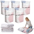 thumbnail image 1 of No-Pump Vacuum Storage Bags, 2026 New Cube Compression Space Saver Bags, Upgrade Large Storage Compression Bags No-Pump 3D Vacuum Storage Bags for Clothes, Comforters, Blankets (31.5 * 39.4-5PCS), 1 of 7