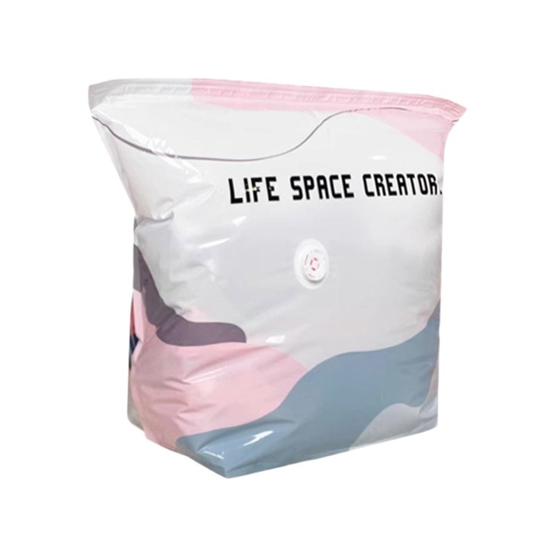 No‑Pump Vacuum Storage Bags, Large Cube Vacuum Seal Bags, Press & seal, No Pump Needed, for Jumbo Clothes Bedding,Comforters,Off‑Season Gear
