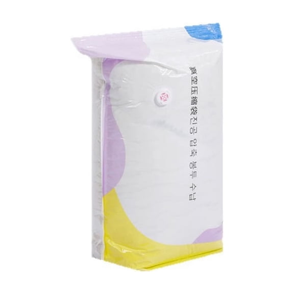 No-Pump Vacuum Storage Bags, Large Cube Vacuum Seal Bags, Space Saver Bags for Clothes, Press & Seal, No Pump Needed, Comforters, Blankets