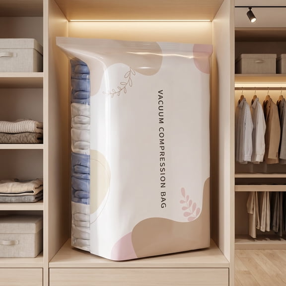 No-Pump Vacuum Storage Bags,Multifunctional Space Saver Bags for Closet Organization, Large Cube Compression Space Saver Bags for Clothes,Bedding Comforters, Blankets