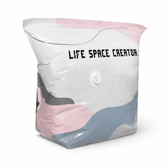 No Pump Vacuum Storage Bags, Space Saver Bags, Keeps Clothes Dry & Dust‑free, No Pump Compression Bag for Clothes Bedding Closet Travel Organization