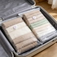 thumbnail image 1 of No Pump Vacuum Storage Bags Thickened Reusable Compression Bags Leakproof Airtight for Clothes Bedding Comforters Pillows Travel Organization, 1 of 7