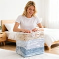 thumbnail image 1 of No‑Pump Vacuum Storage,Storage Compression Large Cube Vacuum Seal Heavy Duty & Seal For No Needed Storage Containers For Bedding,Comforters,Clothes,Blankets, 1 of 5