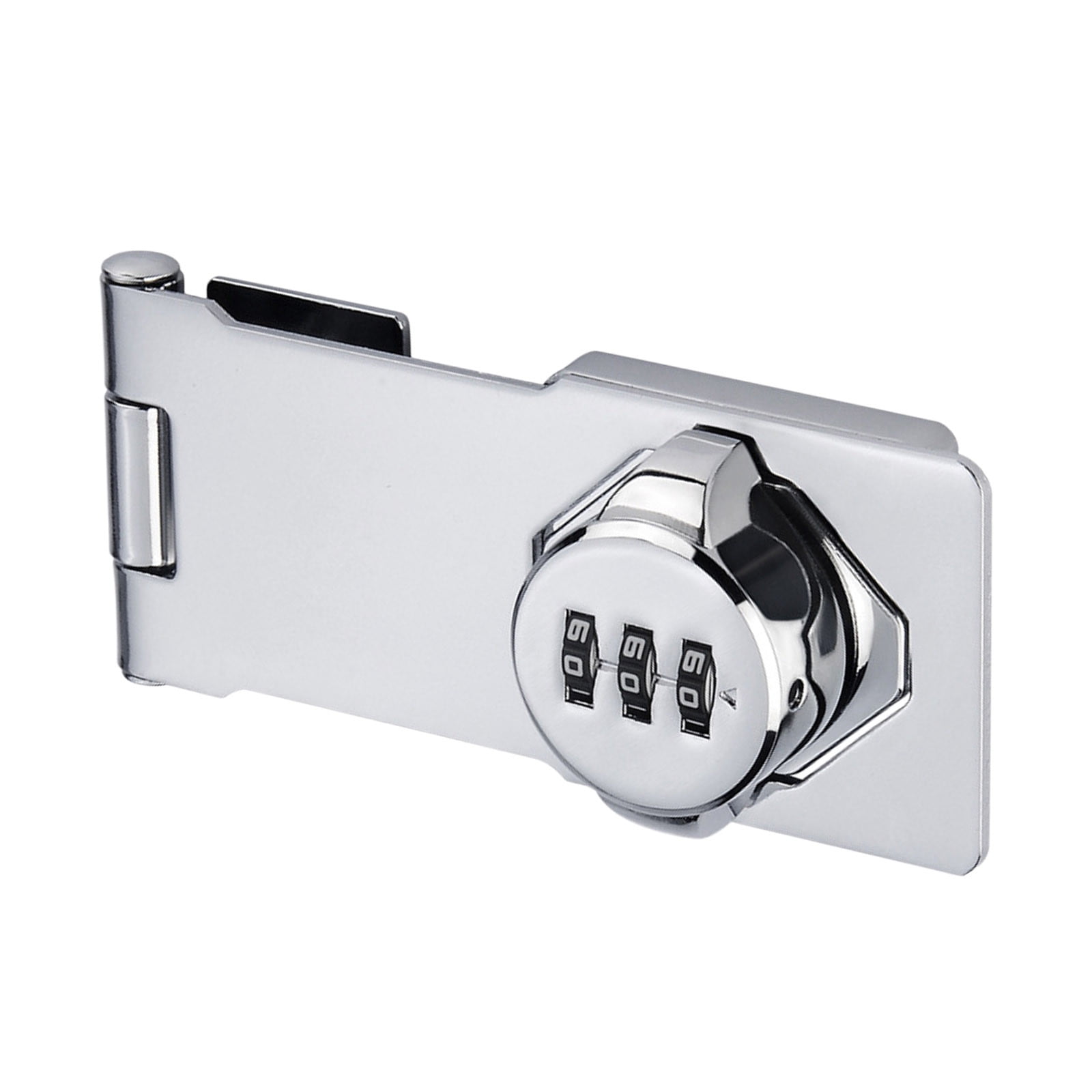 NoPunch Combination Door Lock Latch Silver Color