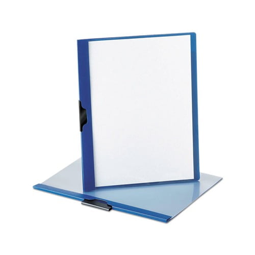 Polypropylene No-Punch Report Cover, Letter, Clip Holds 30 Pages, Clear/Blue, Sold as 1 Each Polypropylene No-Punch Report Cover, Letter, Clip Holds 30 Pages, Clear/Blue, Sold as 1 Each