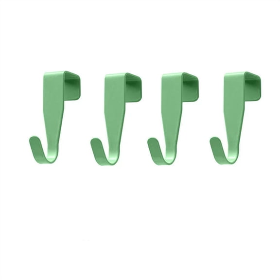 No Punch Self Hook Multipurpose Hanger For Cabinet Wardrobe Wall Household Storage Use 4PCS