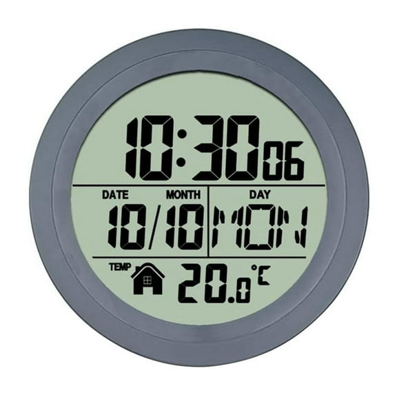 No Punching Suction Cup Clock Home Waterproof Bathroom Kitchen Clock LCD Digital Disp xc5520