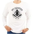 thumbnail image 1 of No Quarter Flag Mercy Defend Freedom Long Sleeve TShirt Men Women Brisco Brands X, 1 of 6