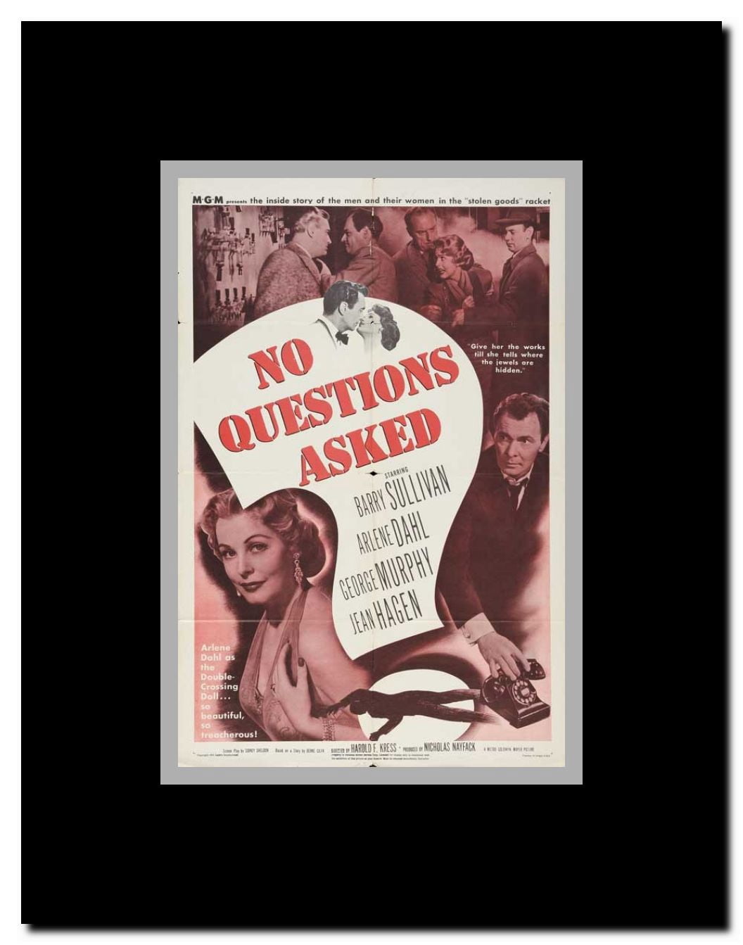 No Questions Asked Framed Movie Poster