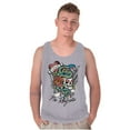 thumbnail image 1 of No Regrets Skull Snake Rose Tattoo Plus Size Graphic Tank Top Brisco Brands 3X, 1 of 5