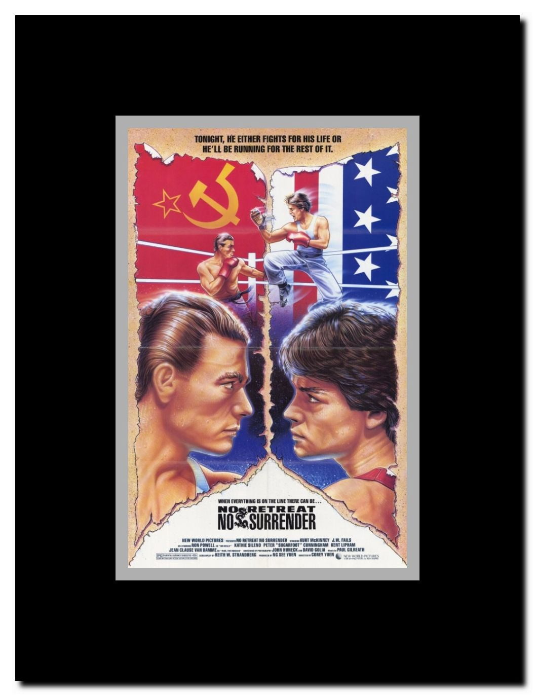 No Retreat No Surrender Framed Movie Poster