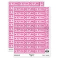 thumbnail image 1 of No Returns Reversed Sticker Set - Hot Pink - Gloss Finish - 1.5" Small, 1 of 7