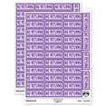 thumbnail image 1 of No Returns Reversed Sticker Set - Purple - Gloss Finish - 1.5" Small, 1 of 7