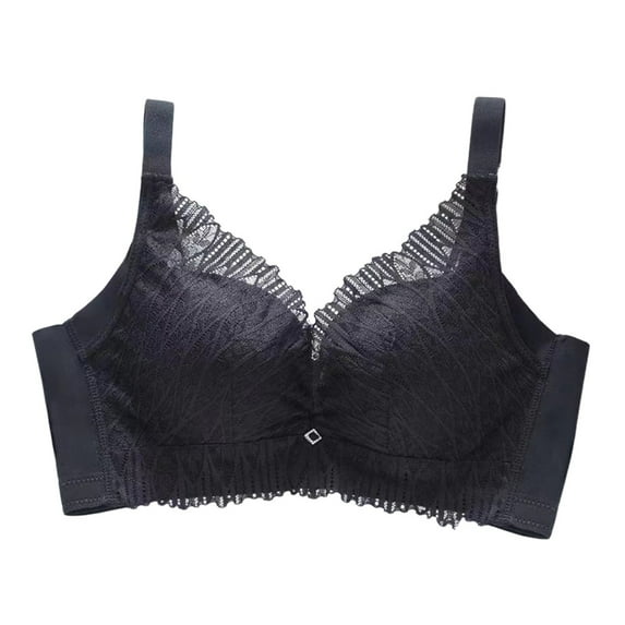 No Rims Hand Cups Push Up Bra for Small Chest with Lace Edge and Comfortable Support