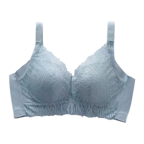 No Rims Hand Cups Push Up Bra for Small Chest with Lace Edge and Comfortable Support