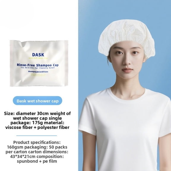 No-Rinse Hair Cap + No-Rinse Body Bath Towel, Waterless Hair & Body Wipes Set, Suitable for Bedridden Patients, Post-Operative Patients, the Elderly, and Camping Use。