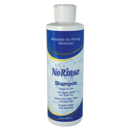 No-Rinse Shampoo, Alcohol-Free, Ready-To-Use, 8 oz - 2 Bottles