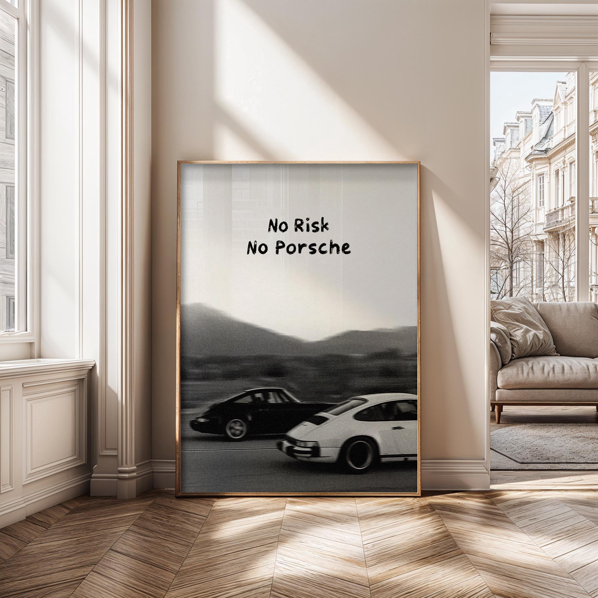 No Risk Motivational Car Racing Quote Sports Poster , Poster Print Only ...