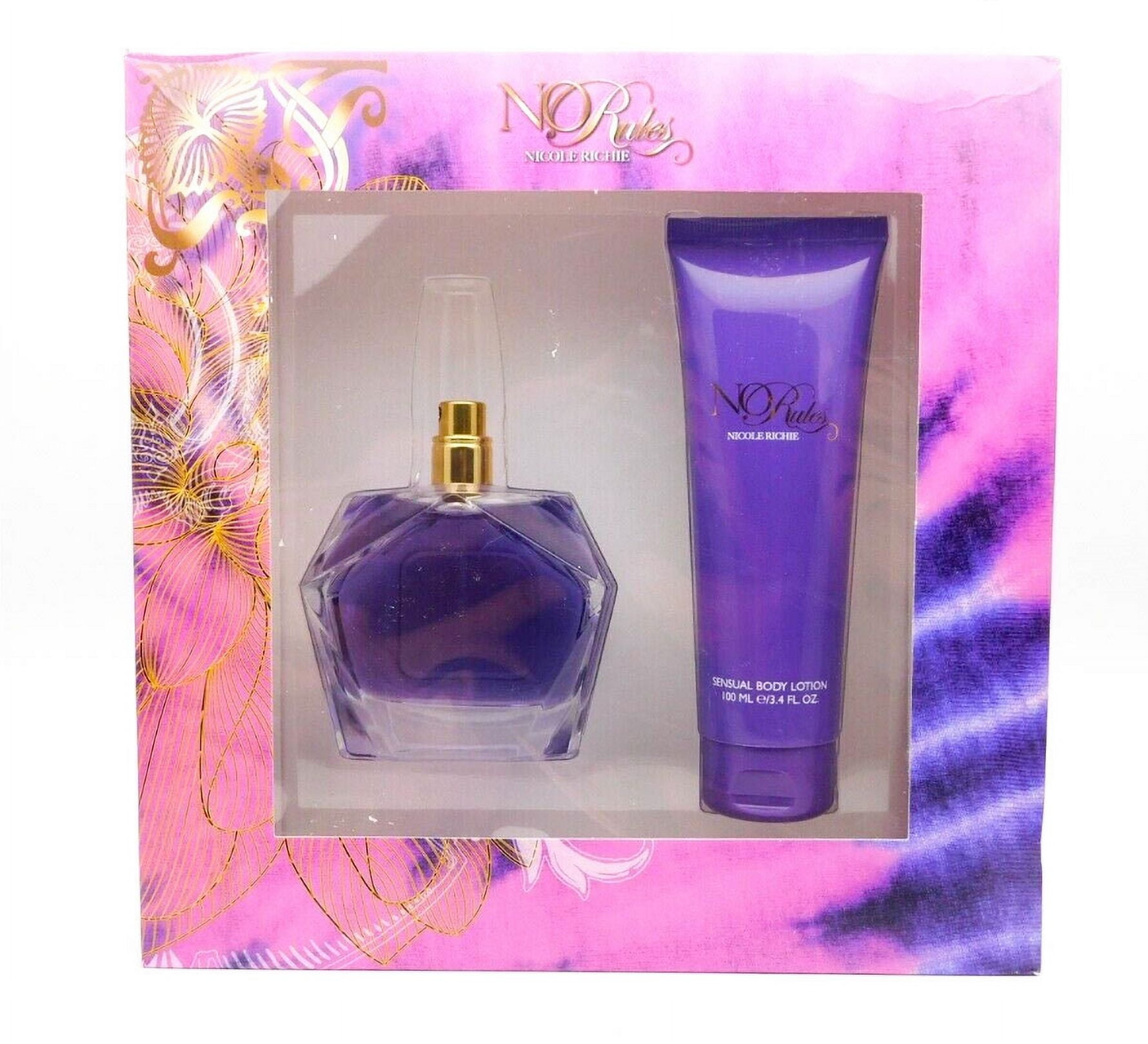 No Rules By Nicole Richie For Women Set EDP 3.4oz Body Lotion 3.4oz