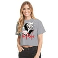 thumbnail image 1 of No Rules - Juniors Cropped Cotton Blend T-Shirt, 1 of 4
