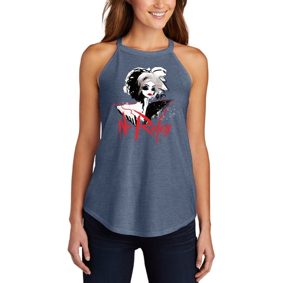 No Rules - Juniors High Neck Tank Top