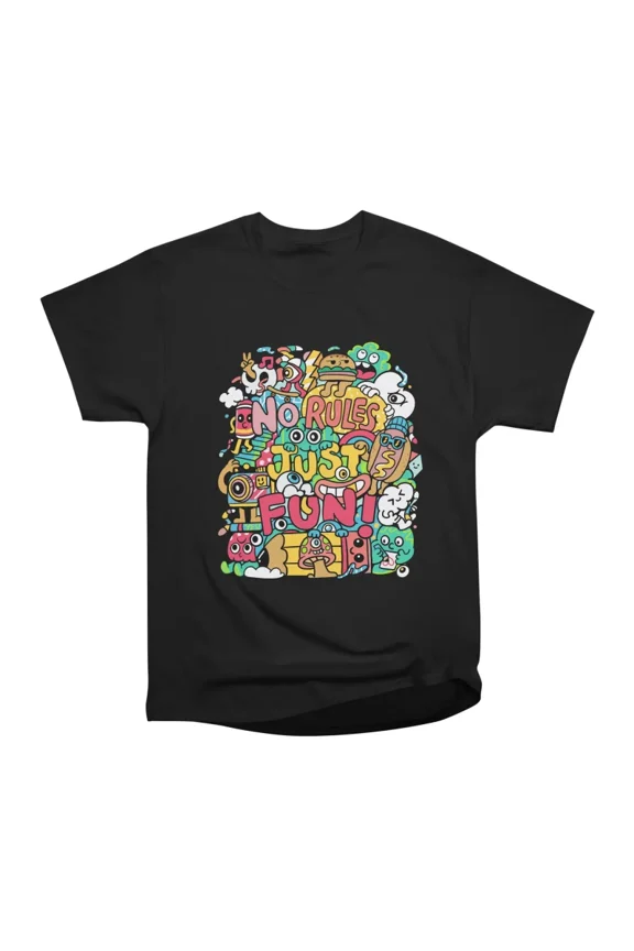 No Rules Just Fun T-Shirt Tee Gift For Him Merch For Her Apparel For Friend