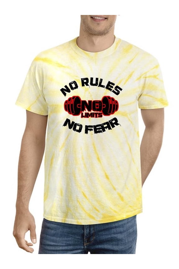 No Rules No Limits No Fear Tie Dye Cyclone Men -Image by Shutterstock, Male Medium