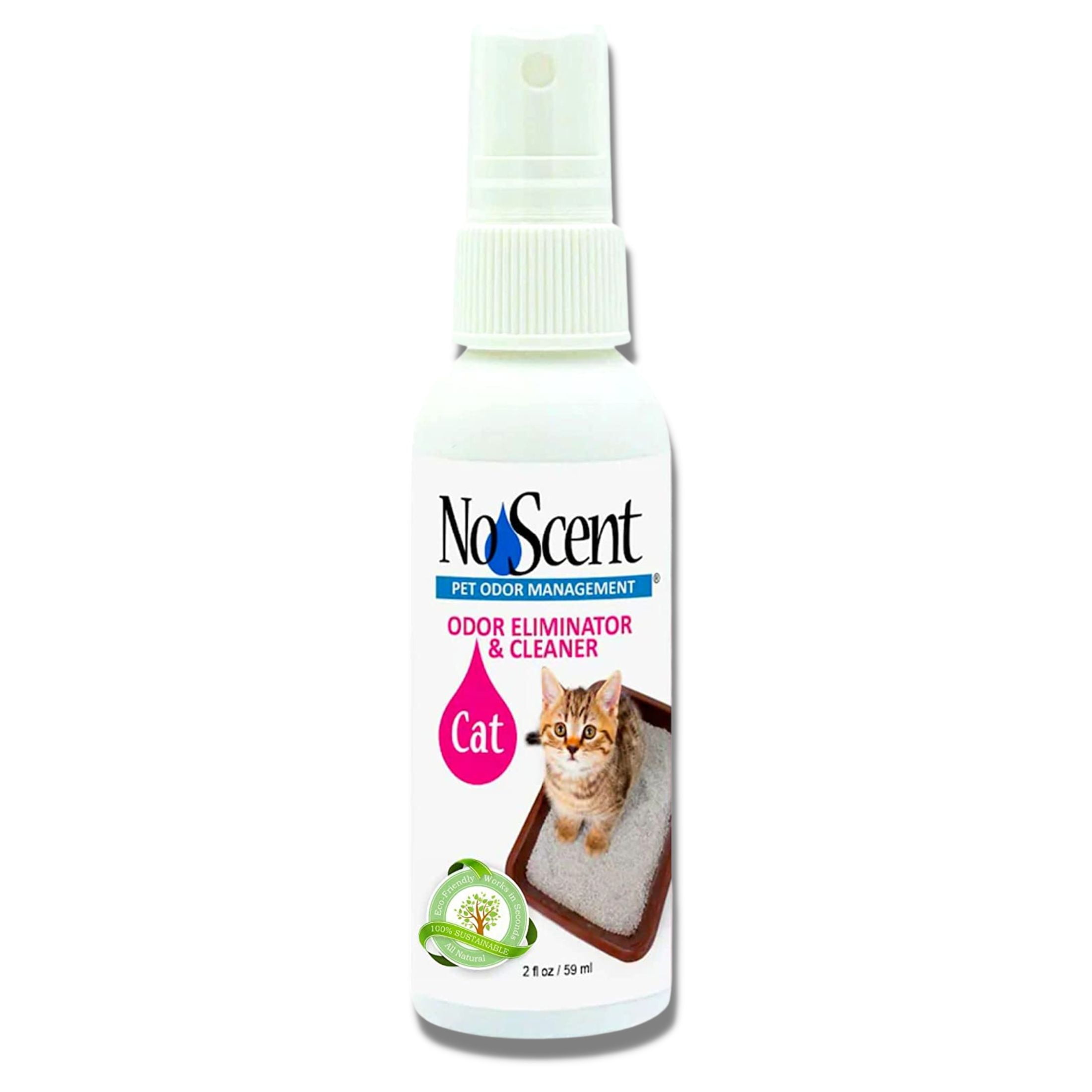 No Scent Cat Litter Box Spray for Surfaces, Accessories & Fabric for Urine, Poop & Cat Spray