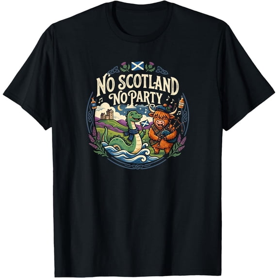 No Scotland No Party Scottish Flag Mens T-Shirt - Walmart.com