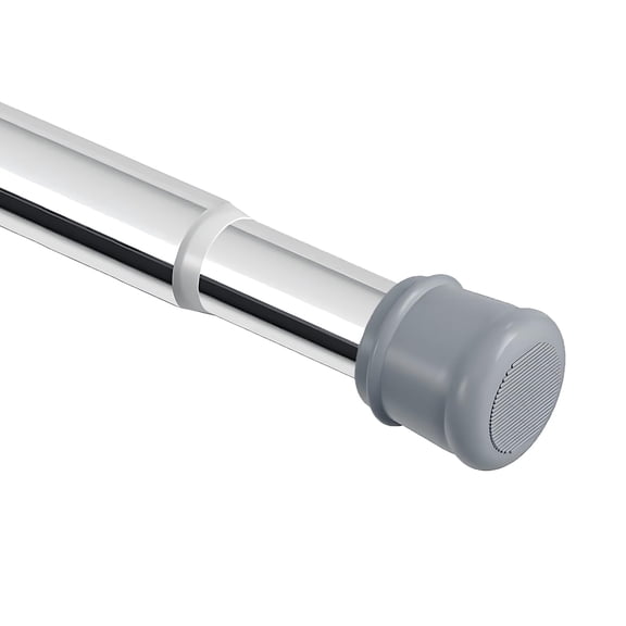 No Sectionalembly Tension Curtain Rod 42-78 Inch  1" Diameter Spring Long Adjustable Shower Rods For Bathroom Windows Closet Drilling Rust