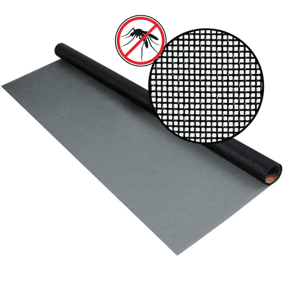 No-See-Um Insect Screen - 20x20 Mesh Bug Screen Roll - 96 in x 50 ft - Window, Door, Patio, Porch