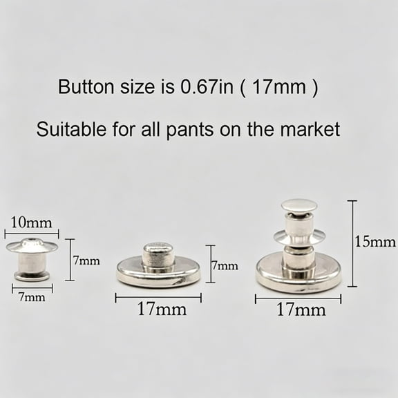 No-Sew Adjustable Jean Pins 4-Pack, Instant Waist Tightener for Pants Jeans, Durable Alloy Clips, No Tools, Reusable Wardrobe Hack