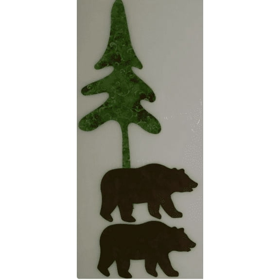 No Sew Brown Bear Die-Cut Pre-Fused Permanent Appliques, 4-Pack Applique Kit