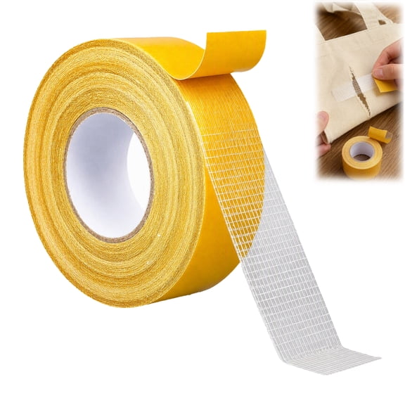 No Sew Double Sided Fabric Hemming Tape Washable Adhesive Tape for Pants Curtain Clothing Repair 1" x 200" 1 Roll