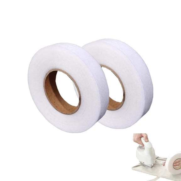 No Sew Hemming Tape Fabric Adhesive, Iron On Hem Tape for Pants and Clothes, No Sewing, Invisible (2pcs,3cm/1.18 in)
