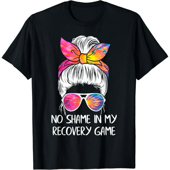 No Shame In My Recovery Game - Sobriety AA NA Anniversary T-Shirt mens t shirt,black,women,funny,misfits,men,journey
