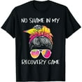 thumbnail image 1 of No Shame In My Recovery Game - Sobriety AA NA Anniversary T-Shirt, 1 of 3