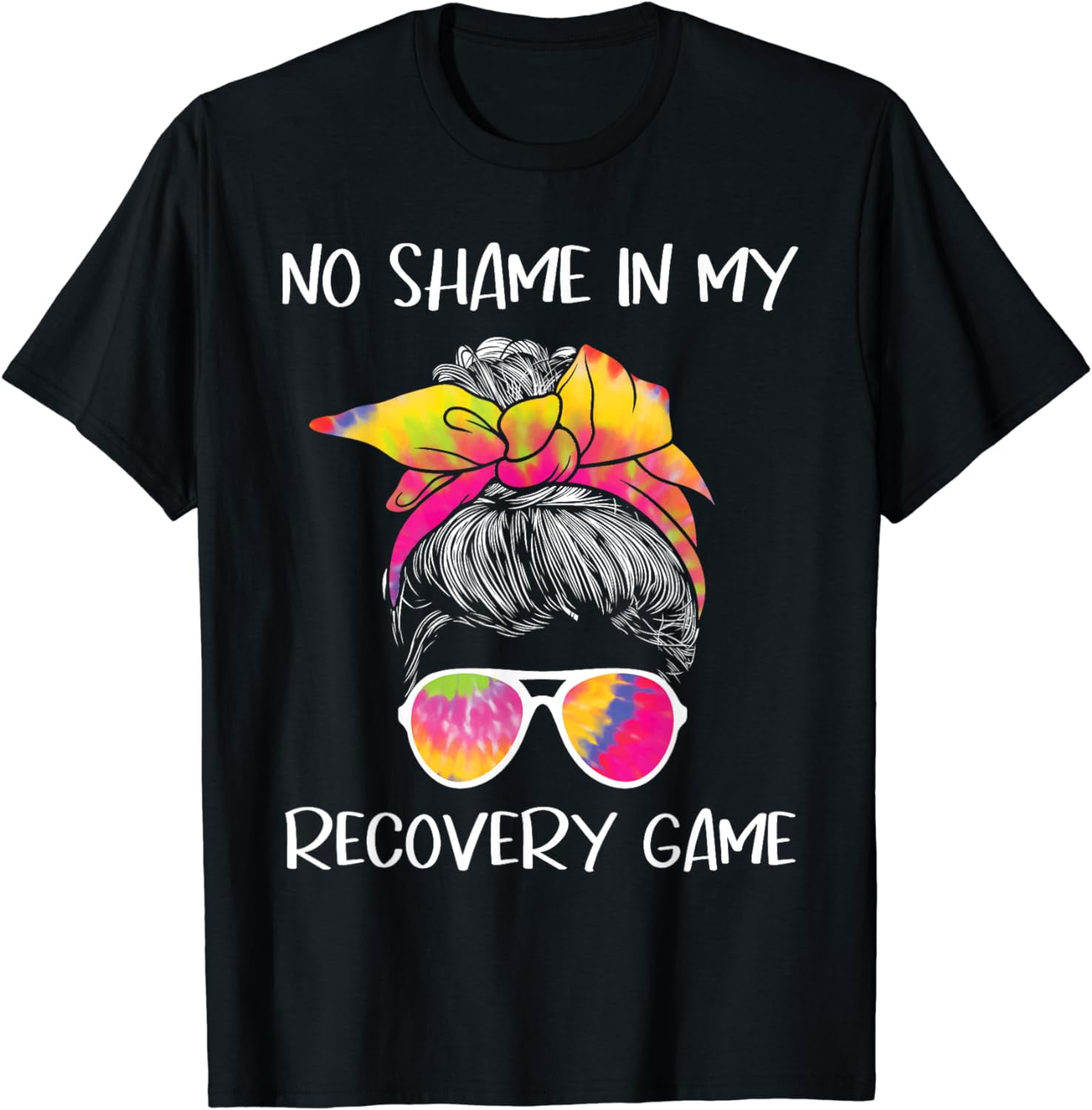 No Shame In My Recovery Game - Sobriety AA NA Anniversary T-Shirt ...