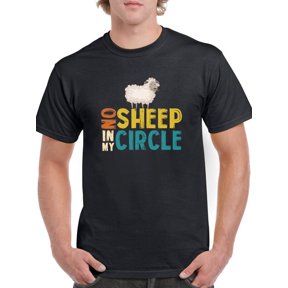 No Sheep In My Circle T-Shirt Men -Smartprints Designs, Male x-Large