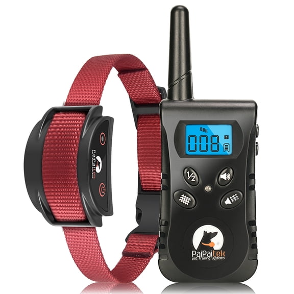 No Shock Dog Training Collar with Remote，Rechargeable Vibration Dog Collar for Small Dogs 5-15lbs & Medium Large Dogs,1600Ft Range&Waterproof