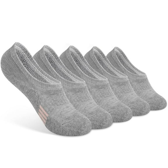 No Show Ankle Socks for Women - 5-Pairs Cushioned  Breathable for Running  Casual Wear