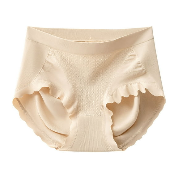 No Show Cotton Briefs for Women Seamless Mid-Rise Panties Soft Breathable Invisible Underwear for Daily Wear Sleep