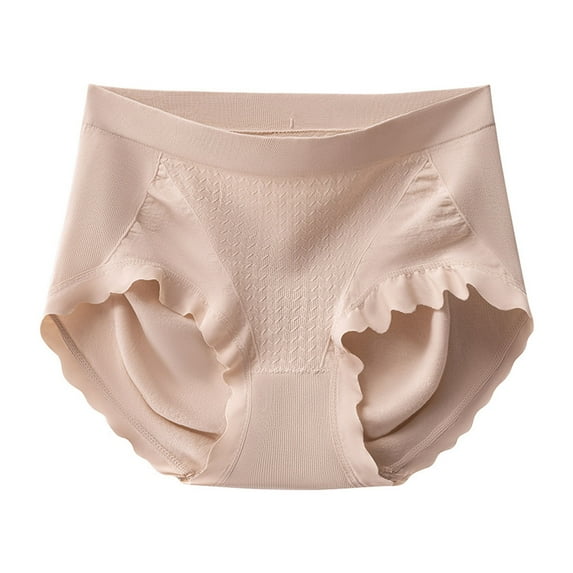No Show Cotton Briefs for Women Seamless Mid-Rise Panties Soft Breathable Invisible Underwear for Daily Wear Sleep