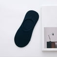 thumbnail image 1 of No Show Cotton Liner Socks, No Slip Socks With Gel Tab, Comfortable For Daily Wear, Blue One Size, Size One Size, 1 of 4