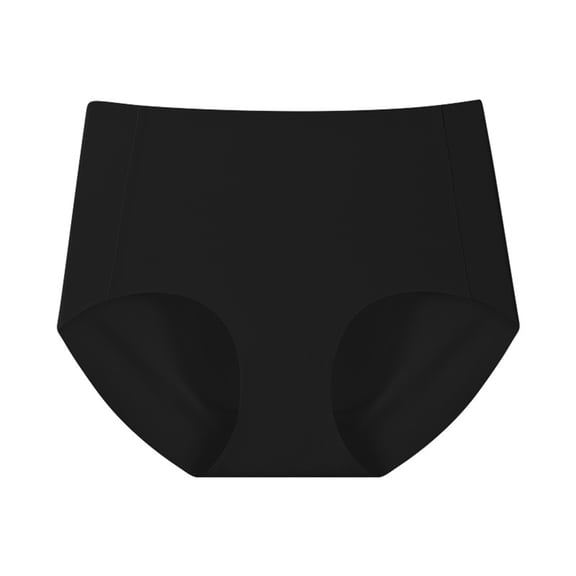 No Show High Waist Underwear for Women Seamless Full Coverage Briefs Ladies Stretchy Tummy Control Panties